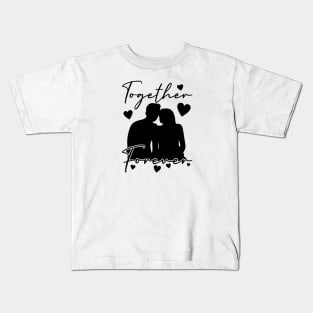 Couple Silhouette Kids T-Shirt